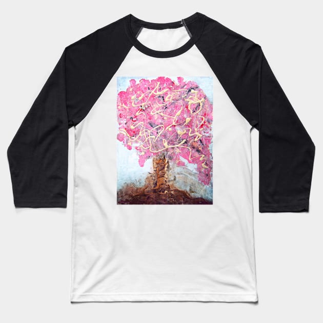 Cherry Tree Baseball T-Shirt by colleenranney